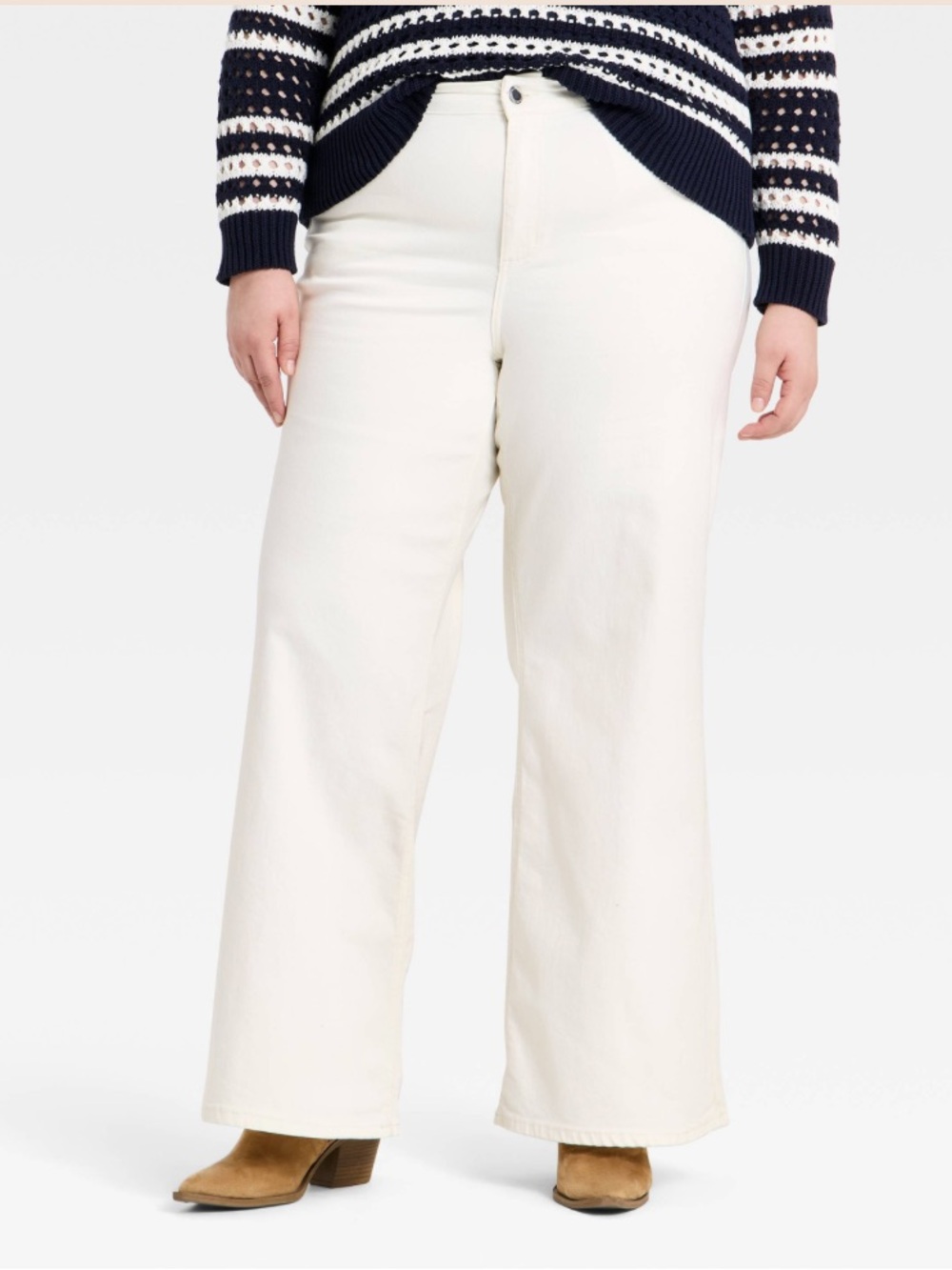 Universal Thread Cream Wide-Leg Women's Jeans